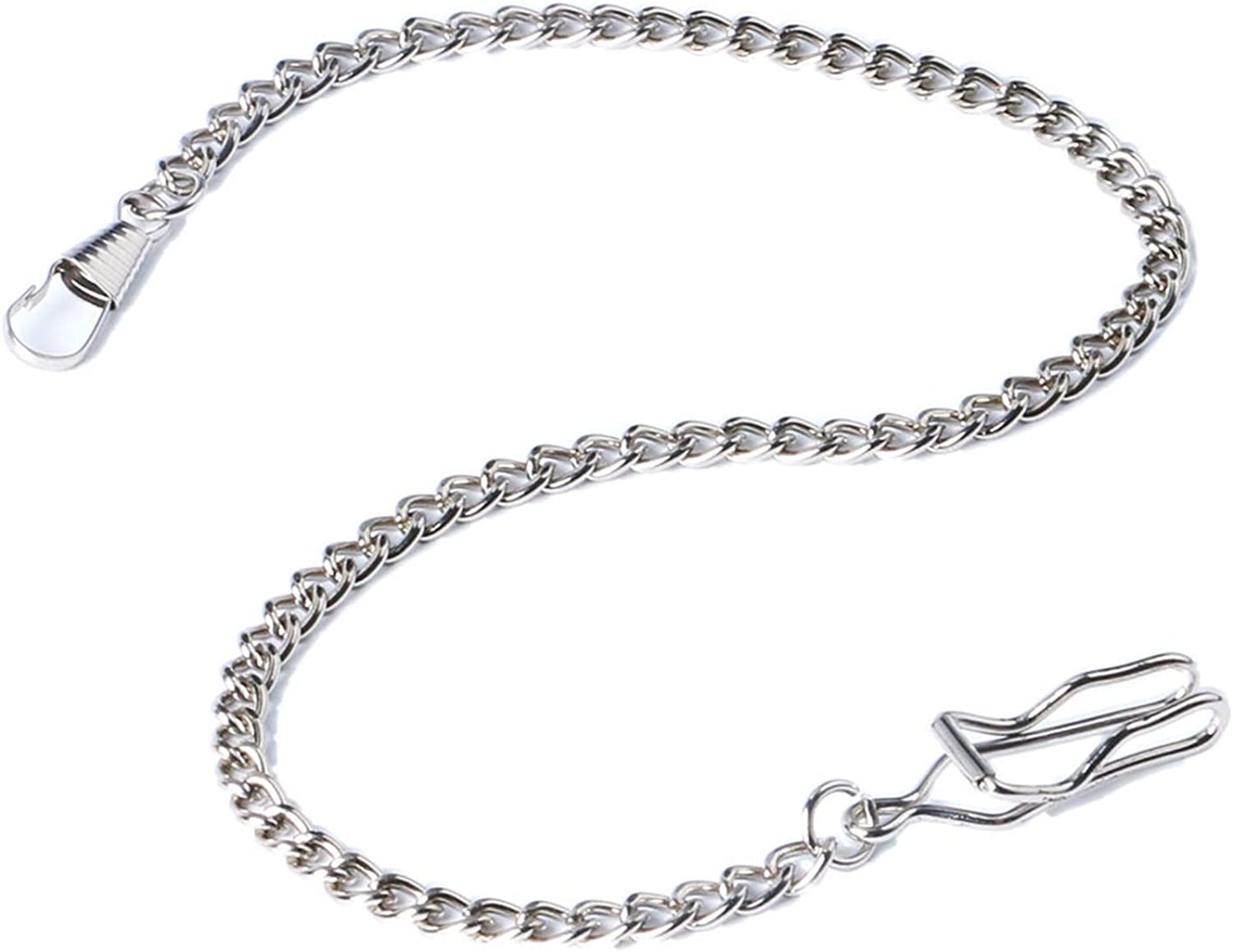 Metal Pocket Watch Chain- Silver