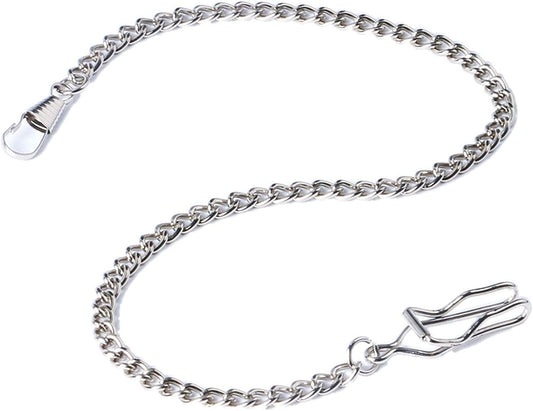 Metal Pocket Watch Chain- Silver