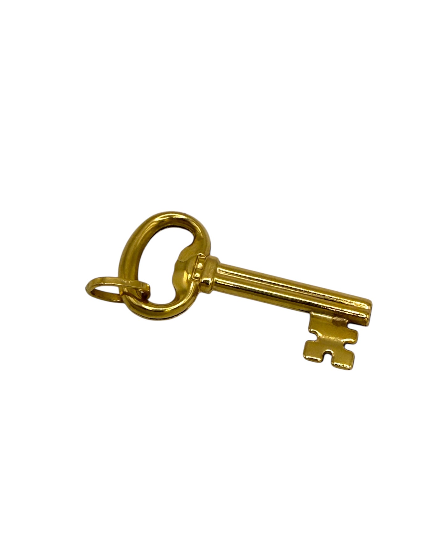 Vintage 18ct Gold Key Pendant