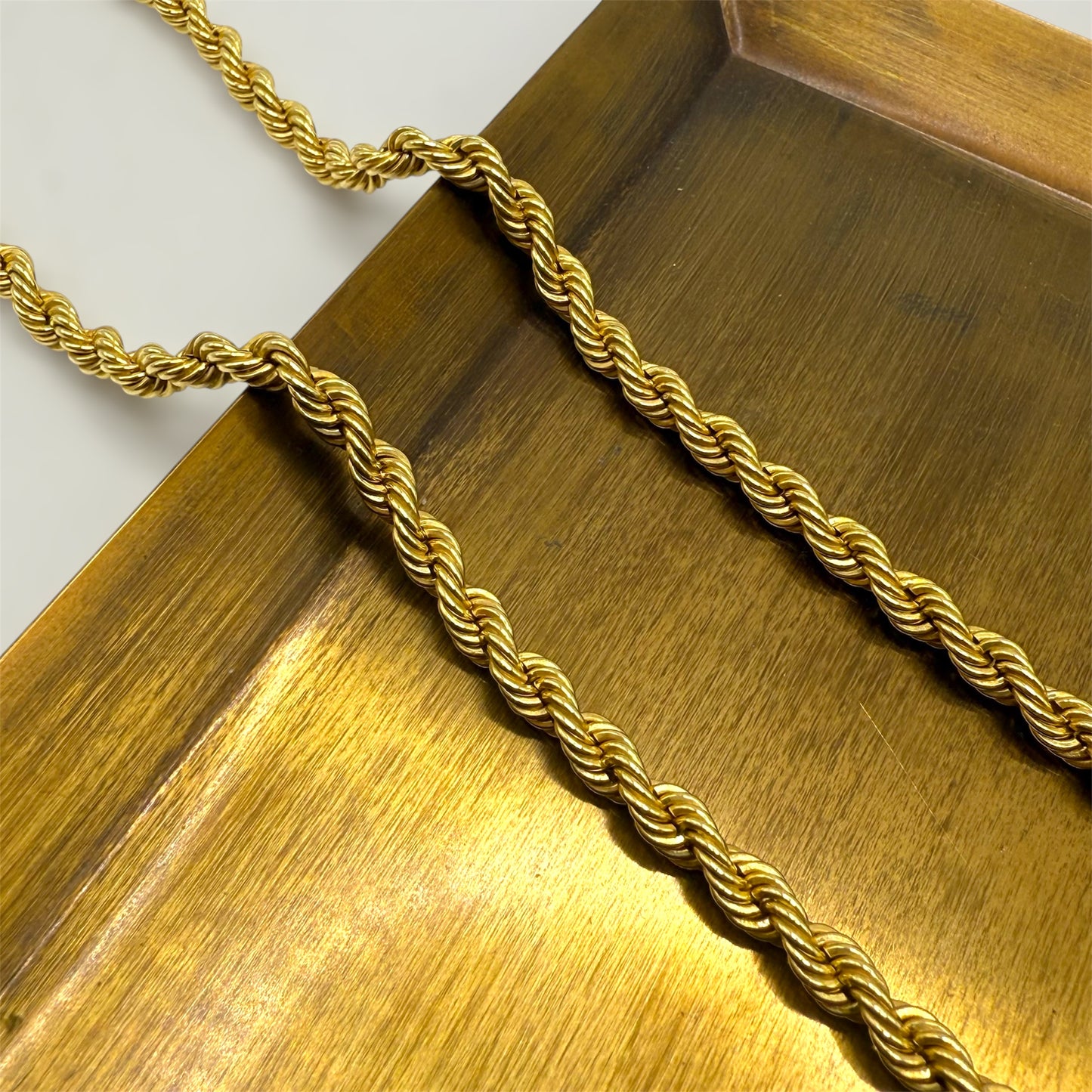 Vintage 9ct Gold Rope Chain
