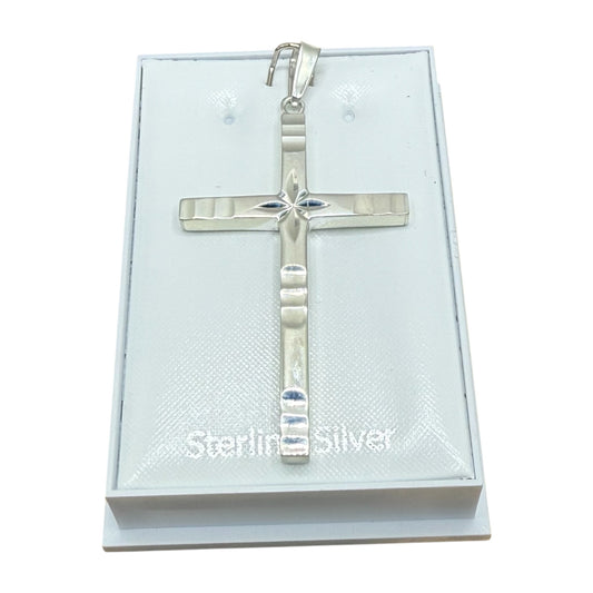 New Sterling Silver Cross Pendant