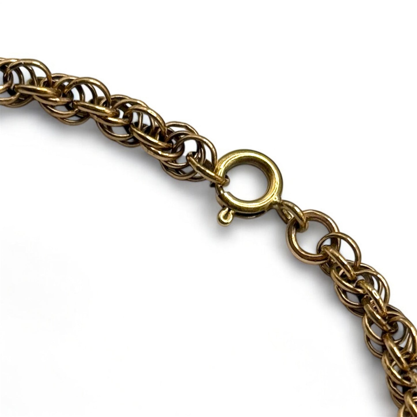 Vintage 9ct Gold Triple Link Twisted Design Bracelet – Unisex