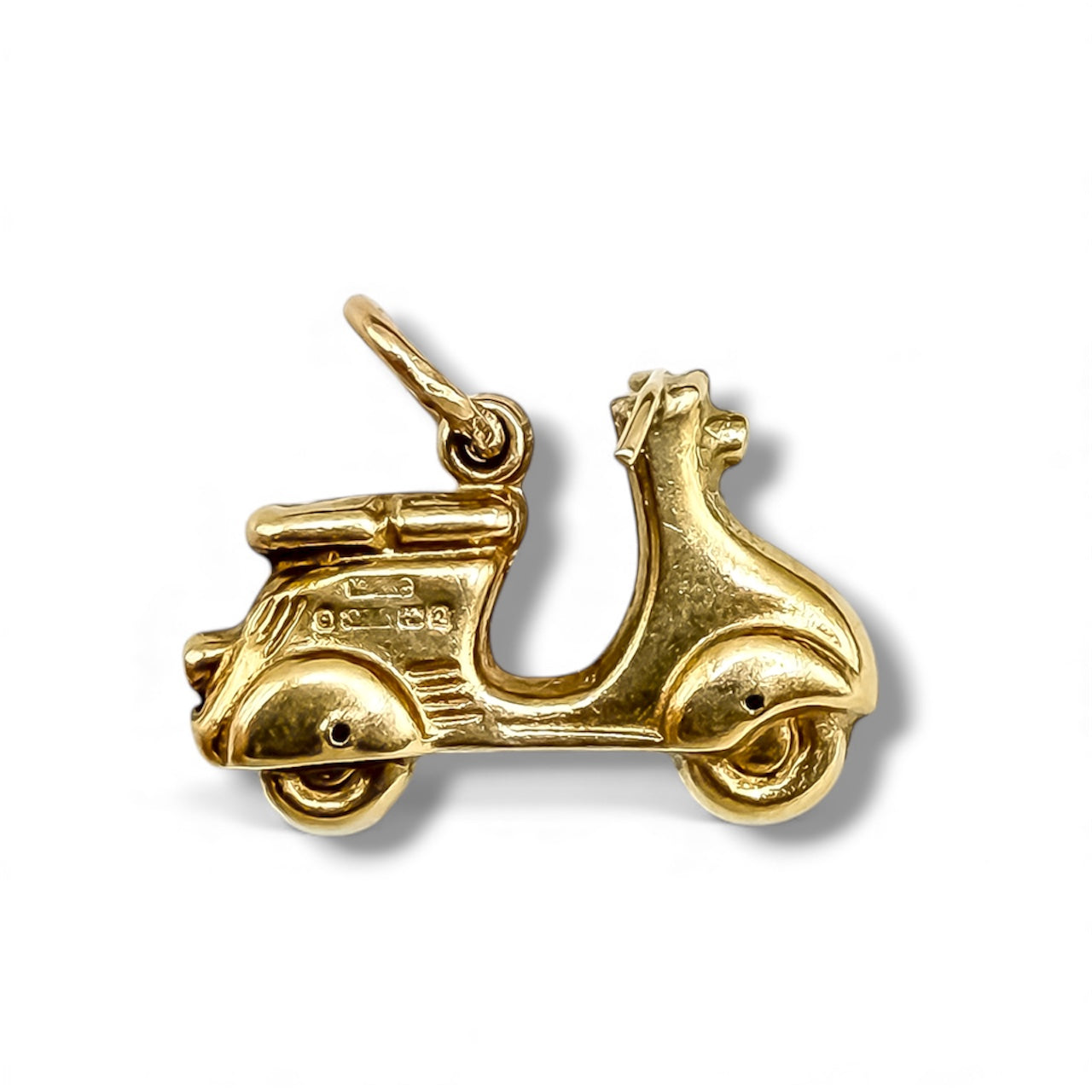 Vintage 9ct Gold Scooter Charm