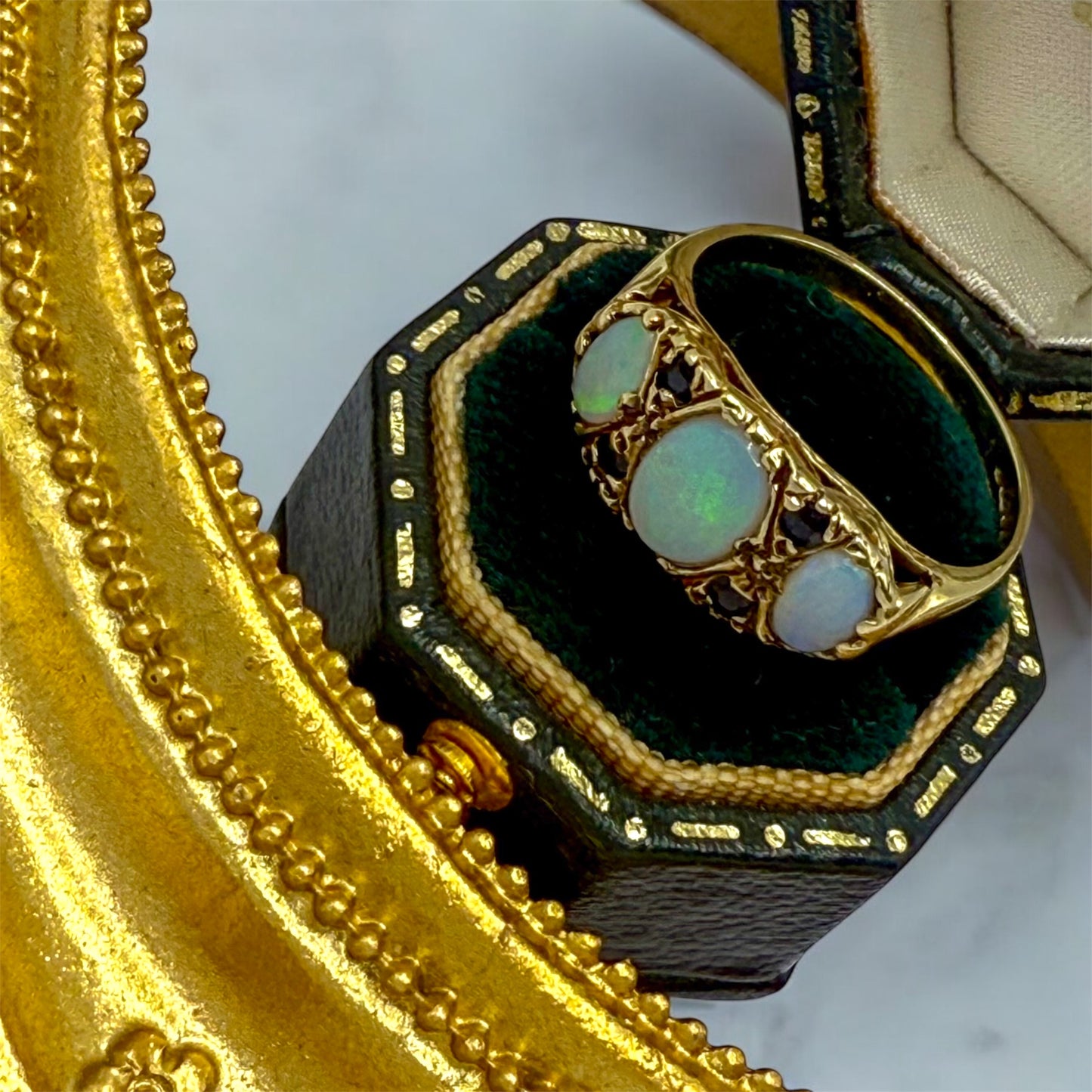 Vintage Gold Opal Ring