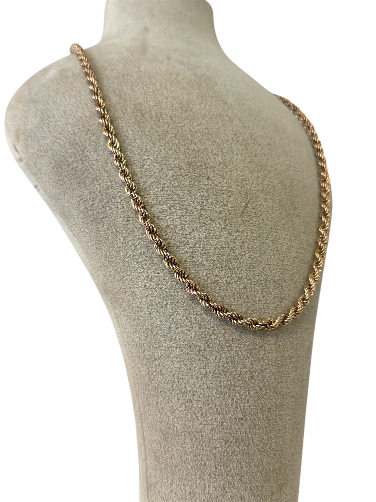 Vintage Gold 9ct Rope Chain