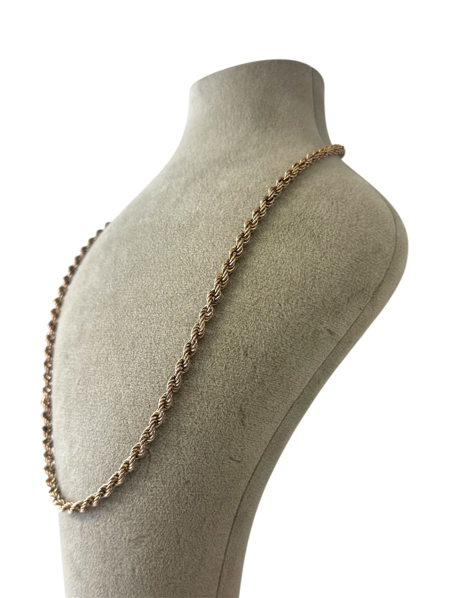 Vintage Gold 9ct Rope Chain