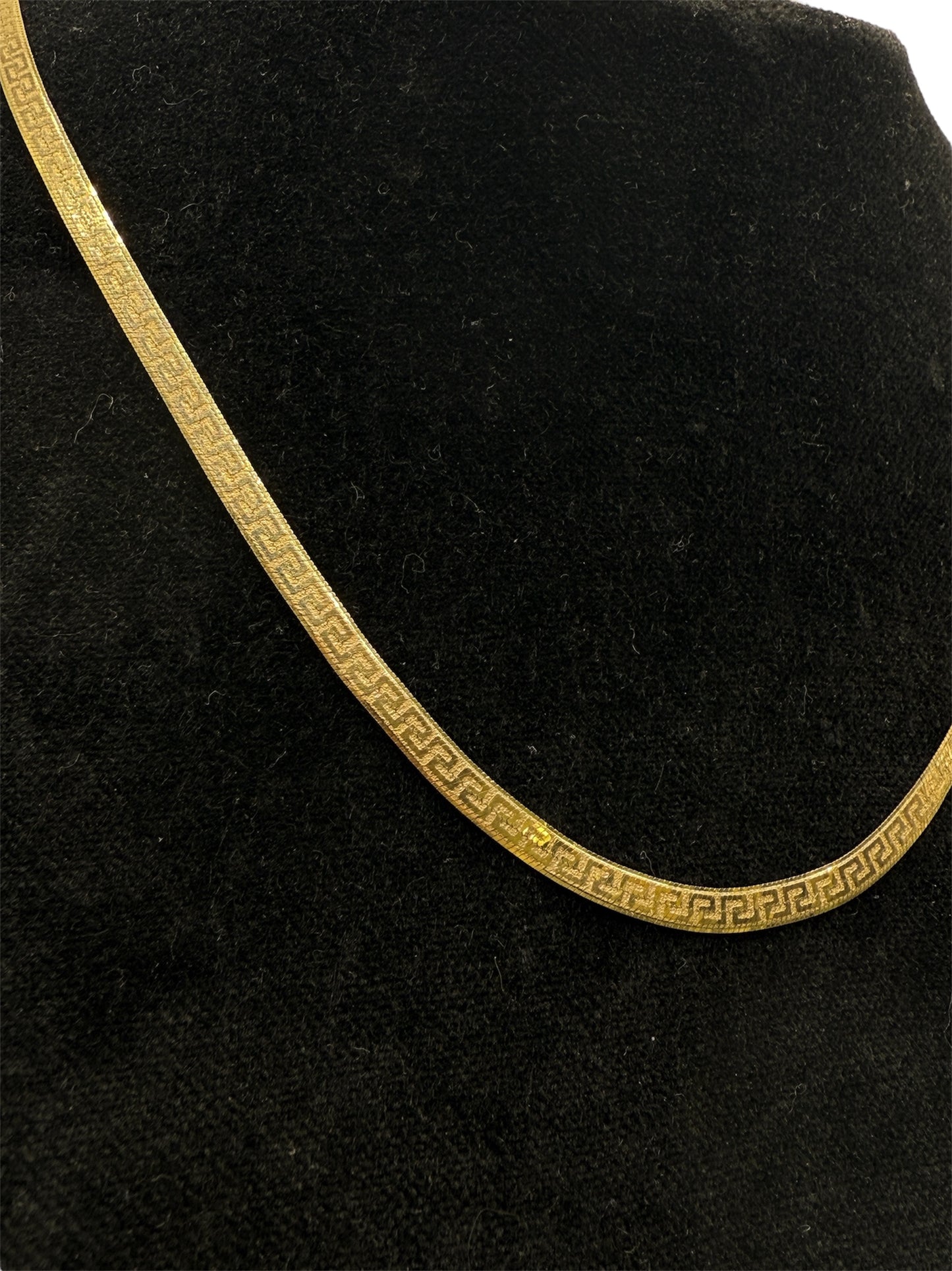 Vintage 9ct Gold Greek Design Chain