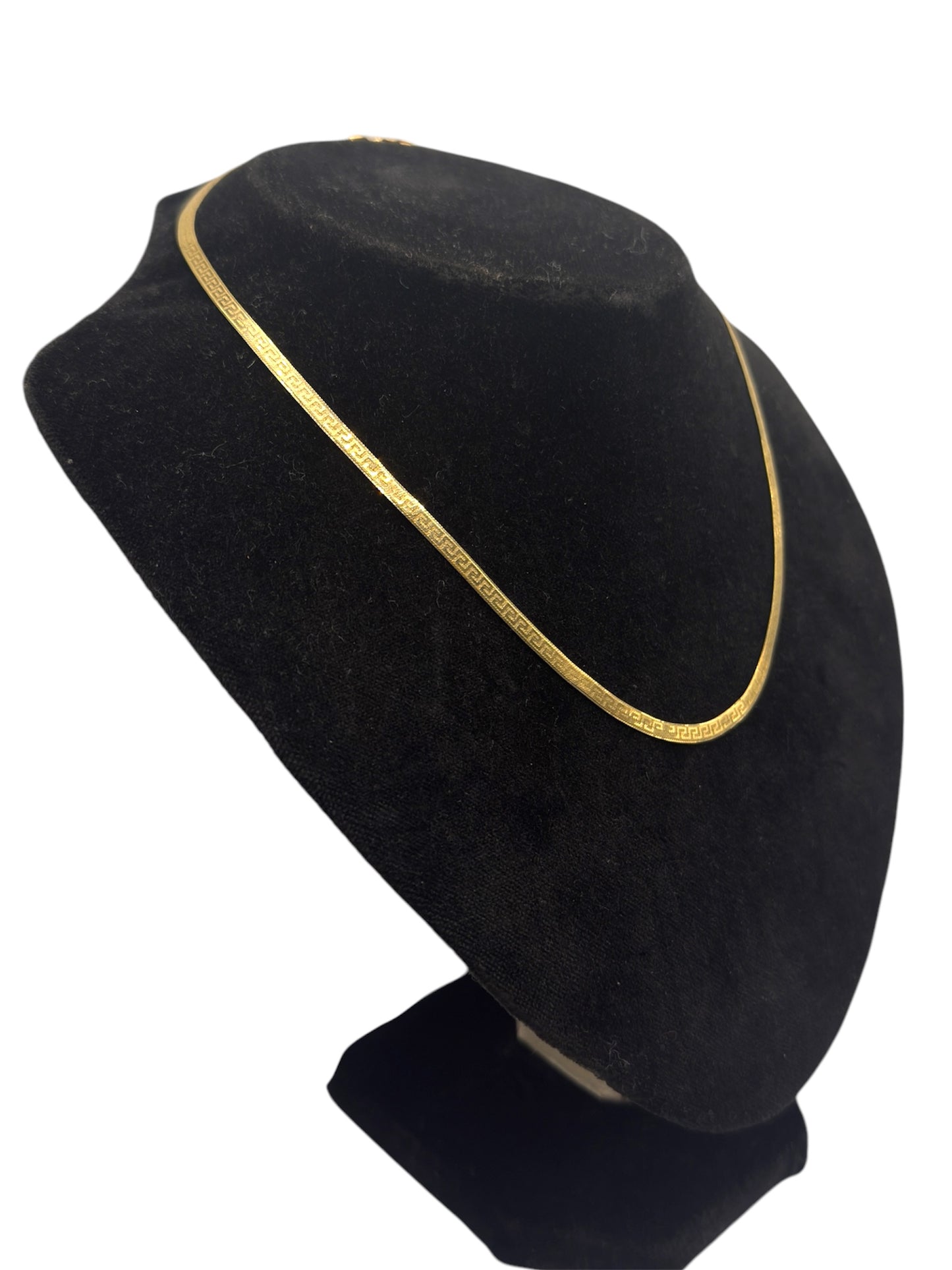 Vintage 9ct Gold Greek Design Chain