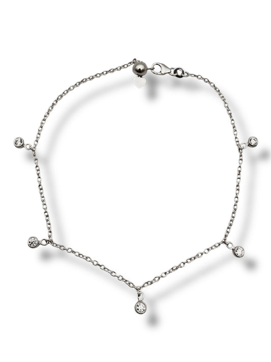 New Sterling Silver Chain Design Anklet