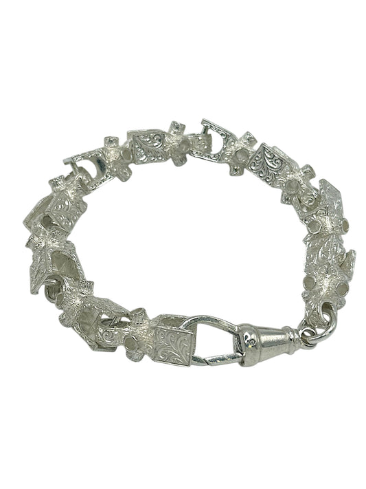 New Sterling Silver LEGO Design Bracelet