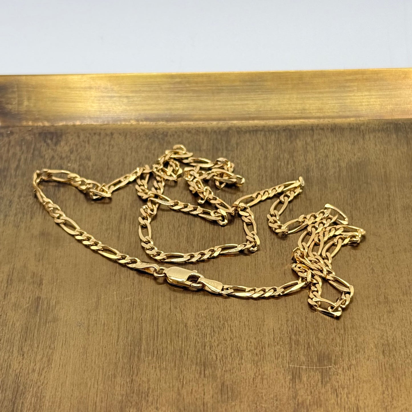 Vintage 9ct Gold Figaro Chain