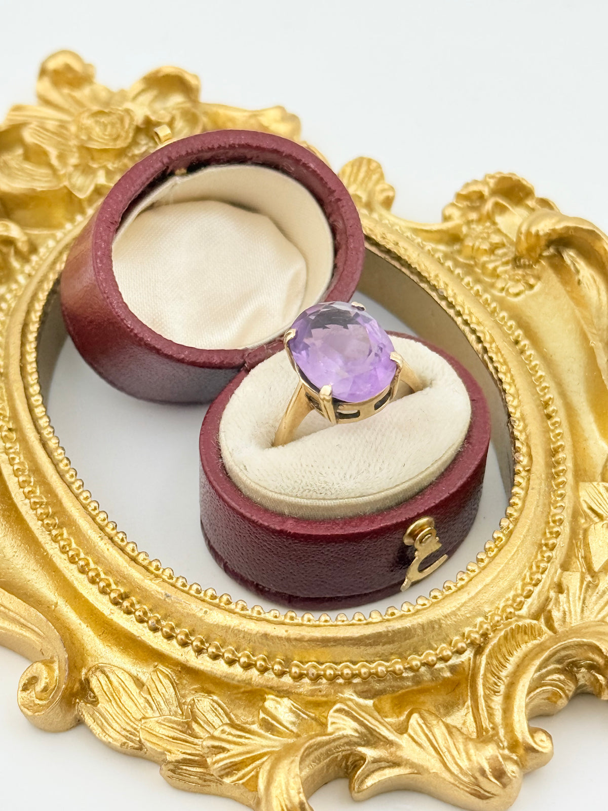 Vintage 9ct Gold Amethyst Ring