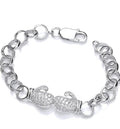 New Sterling Silver Children’s Boxing Glove Belcher Bracelet