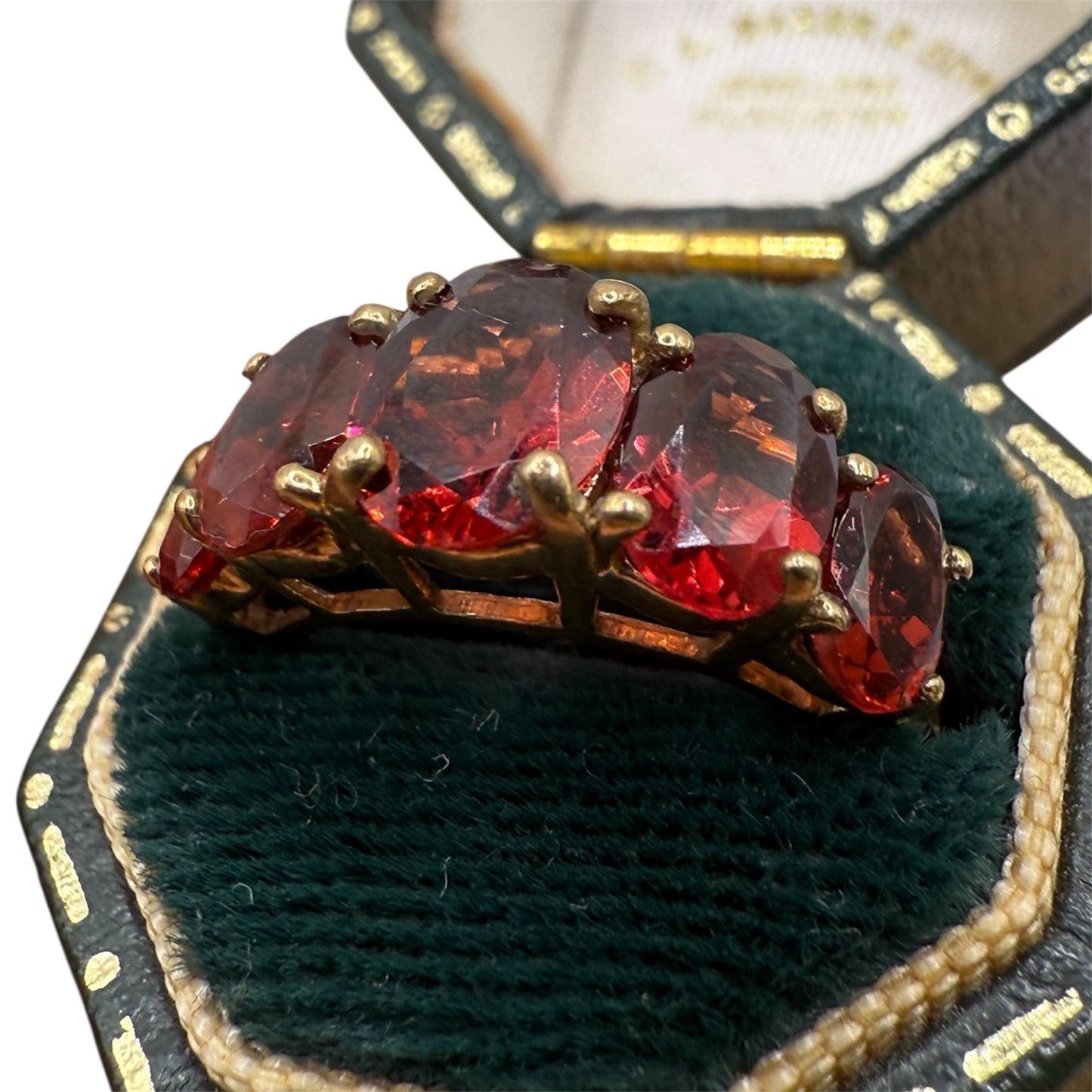 Vintage 9ct Gold Garnet Ring