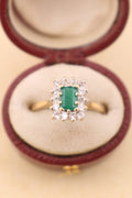 Vintage 9ct Gold Emerald Ring