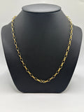 Vintage 9ct Gold Oval Belcher Chain