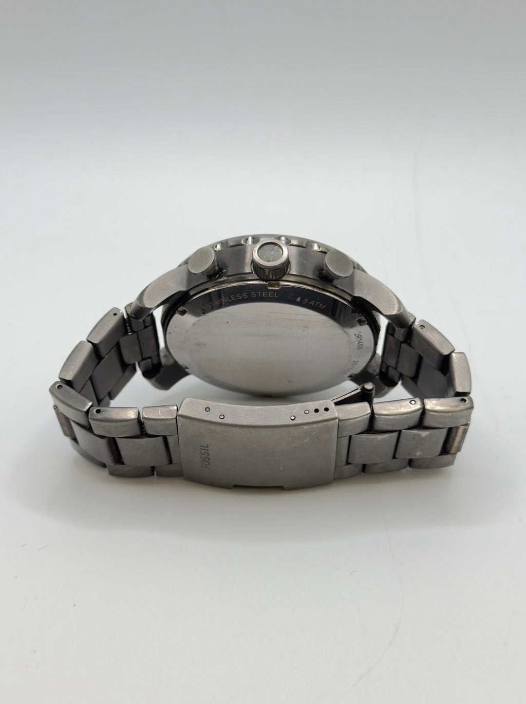 Vintage Fossil Men’s Chronograph Watch – Grey Metal