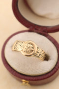 Vintage 9ct Gold Buckle Ring