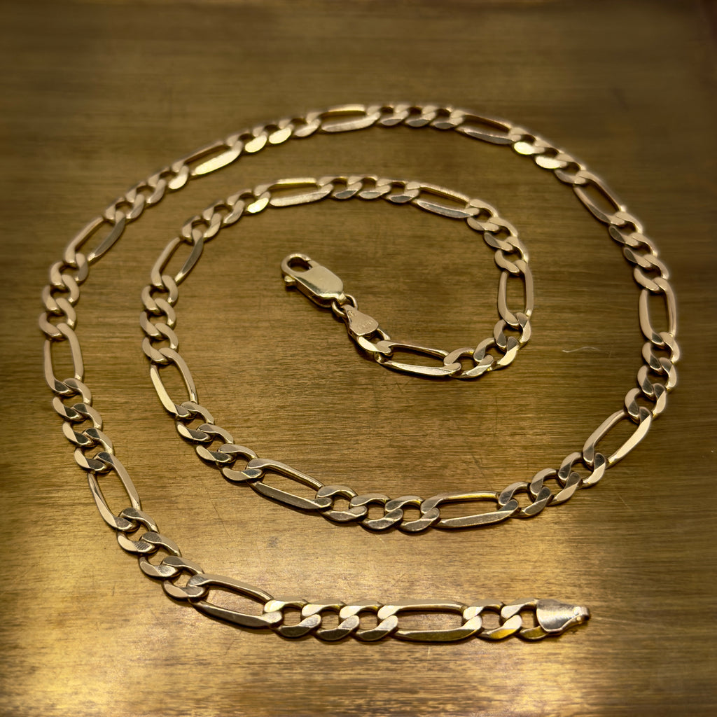 Vintage 9ct gold Figaro chain