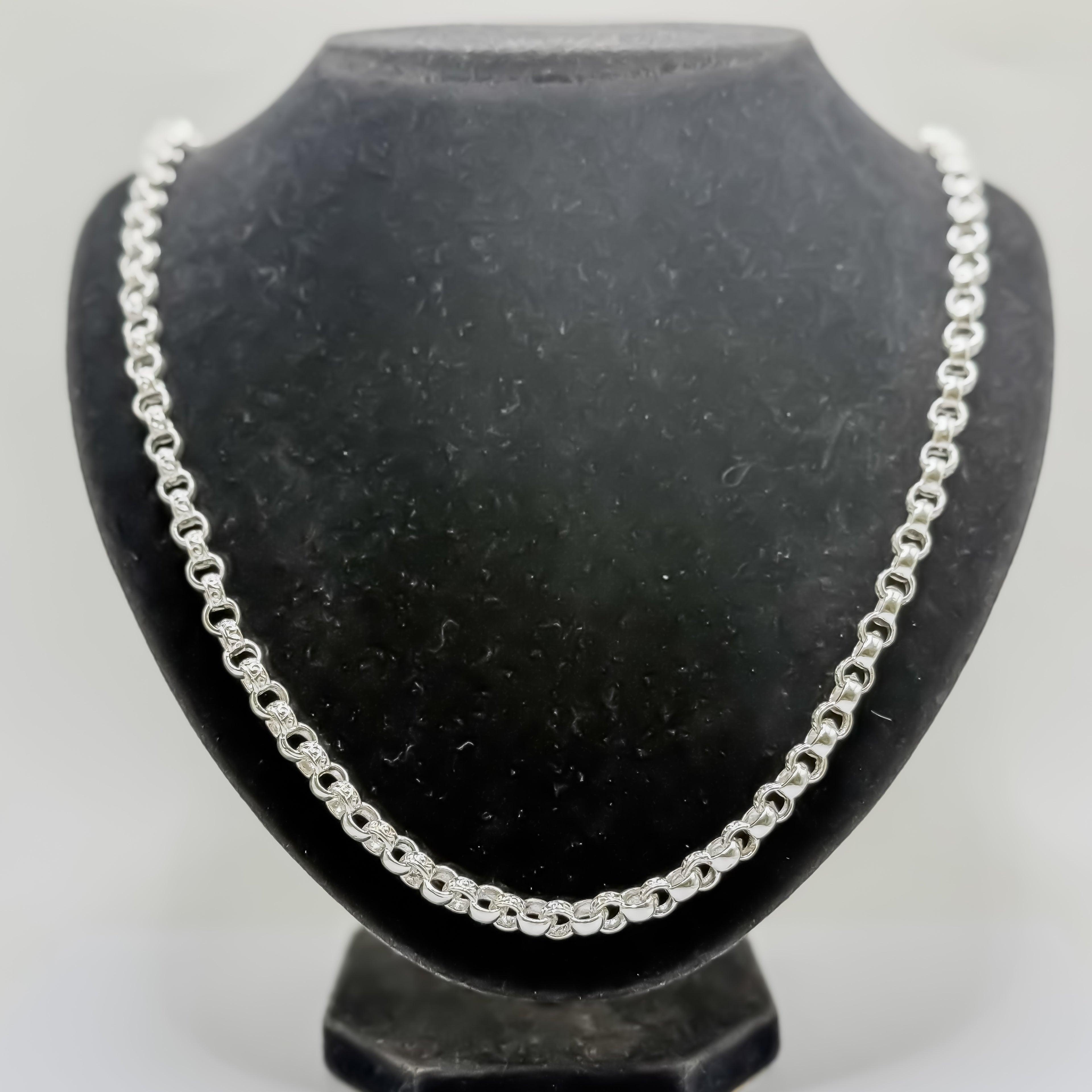 Brand New Sterling Silver Belcher Design Chain