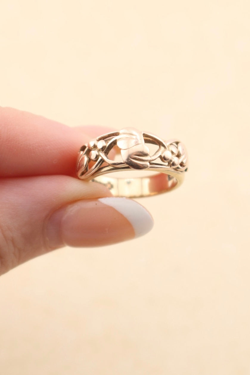 Vintage Clogau 9ct Yellow & Rose Gold Ring
