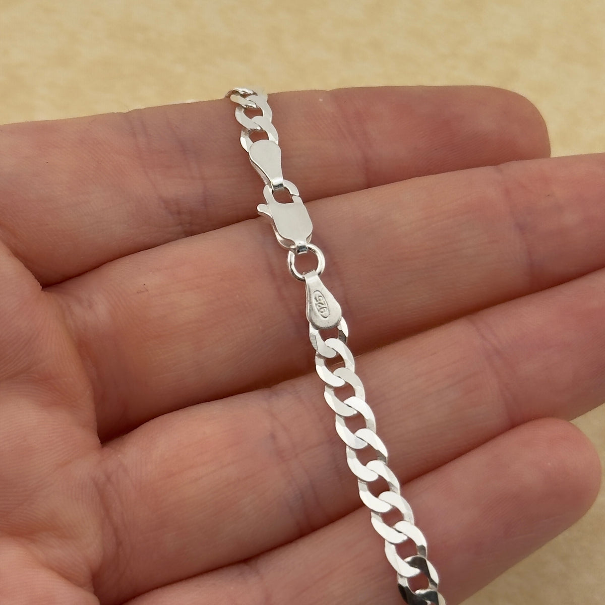 Brand new sterling silver curb chain