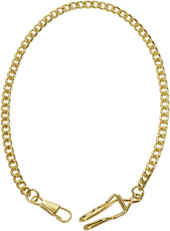 Metal Pocket Watch Chain- Gold
