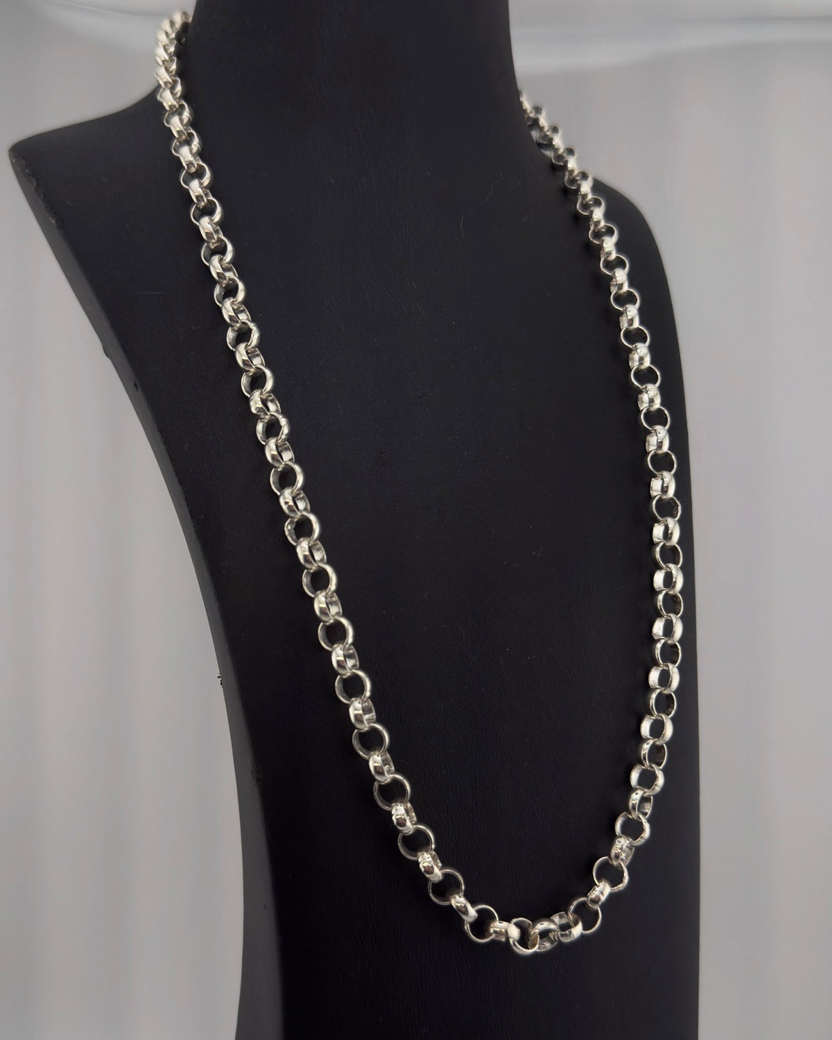Men’s Brand New Sterling Silver Belcher Chain – 24”