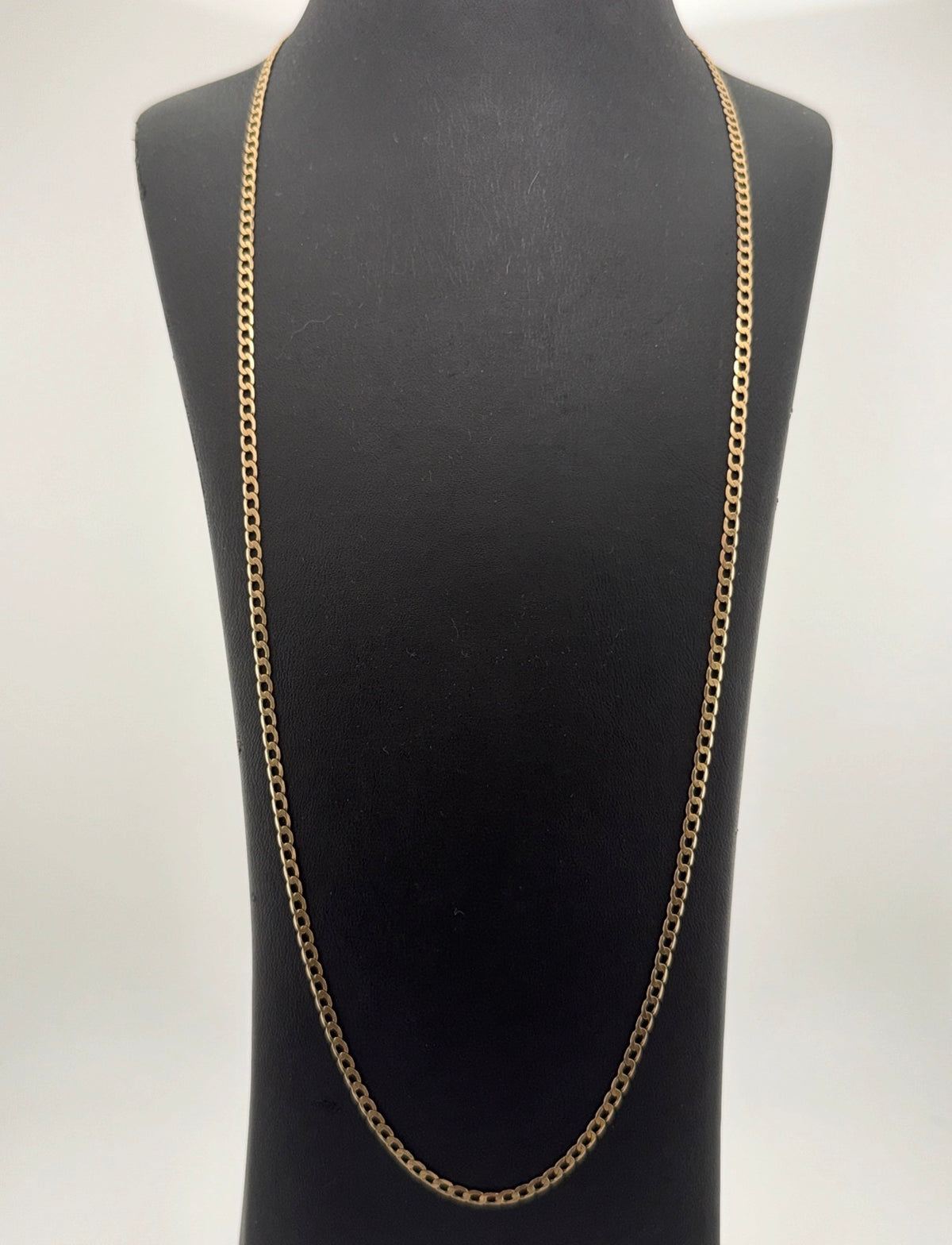 Vintage 9ct Solid Gold Curb Chain