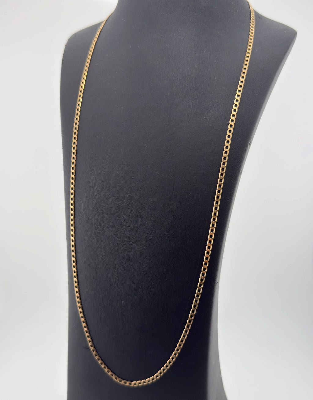 Vintage 9ct Solid Gold Curb Chain
