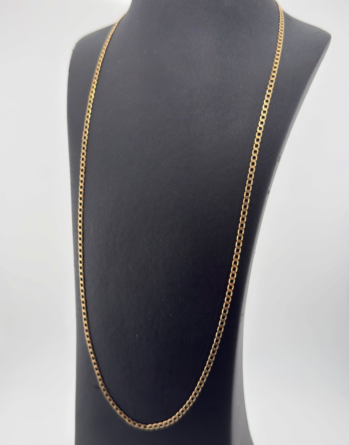Vintage 9ct Solid Gold Curb Chain
