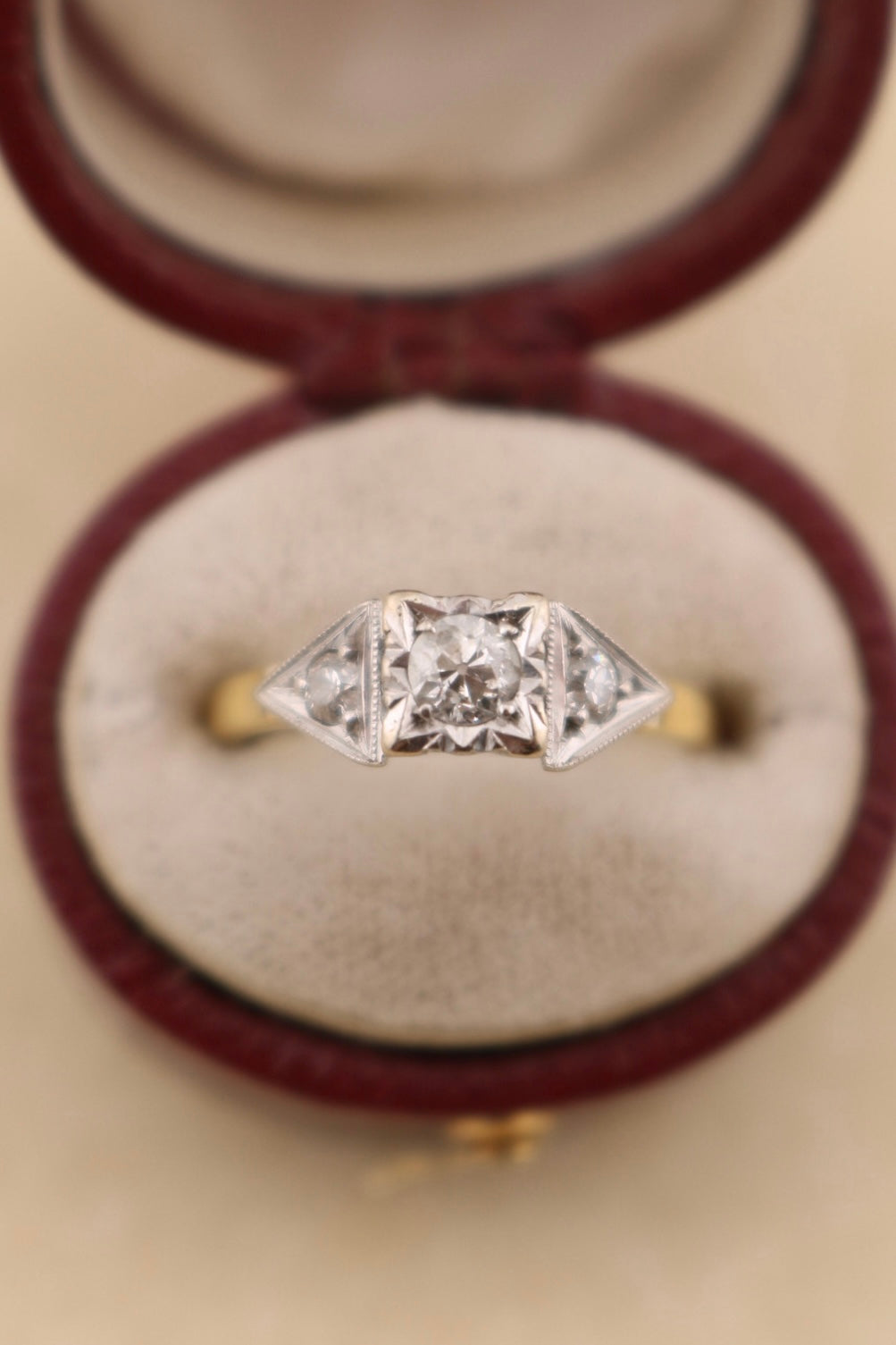 Vintage 18ct Gold Diamond Ring
