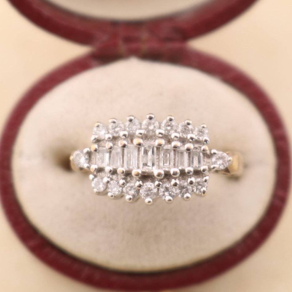 Vintage 9ct Gold Diamond Ring