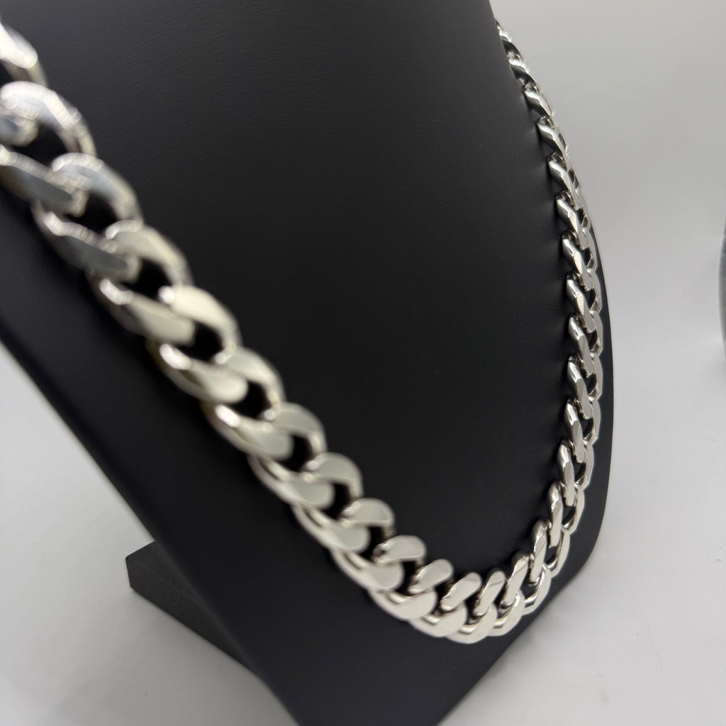 Vintage Men’s Solid Sterling Silver Curb Chain