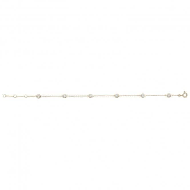 9ct Gold Zirconia Bracelet
