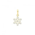 9ct Gold Zirconia Snowflake Pendant PN1265