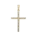 9ct Yellow Gold Cross Zirconia Pendant PN996