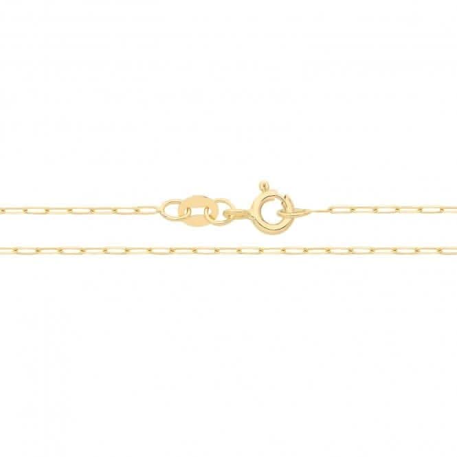 9ct Gold Dainty Paperclip Chain Necklace