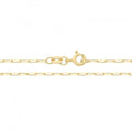 9CT Gold Paperclip Chain Necklace