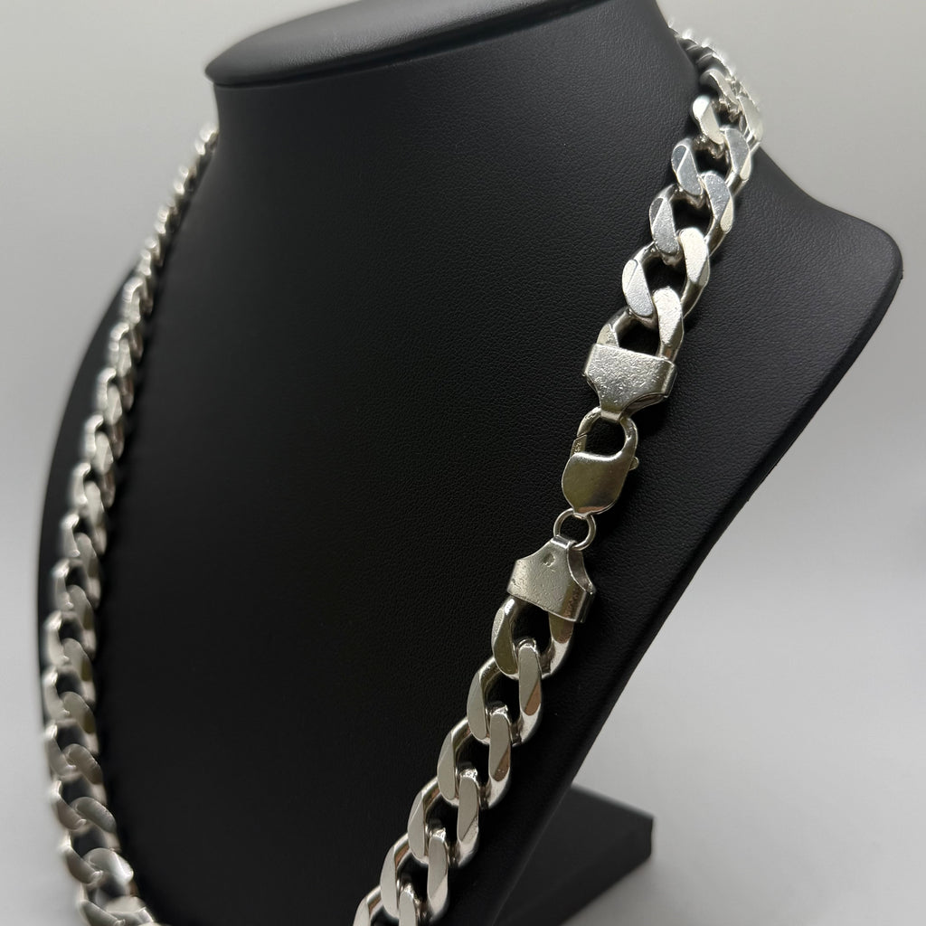 Vintage Men’s Solid Sterling Silver Curb Chain