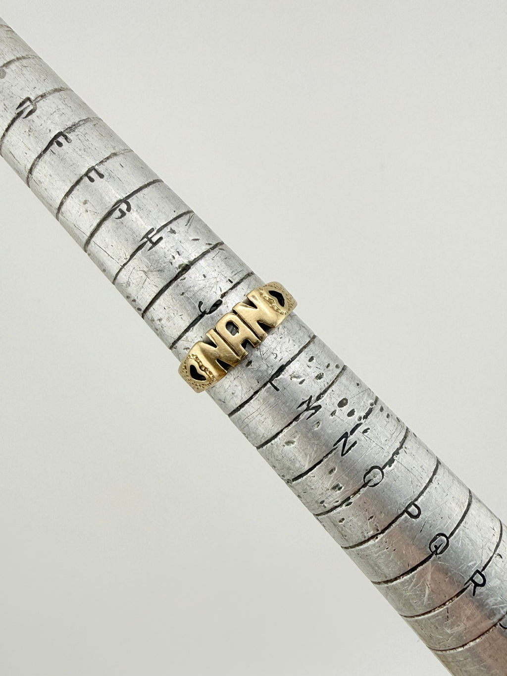 Vintage 9ct Gold NAN Ring