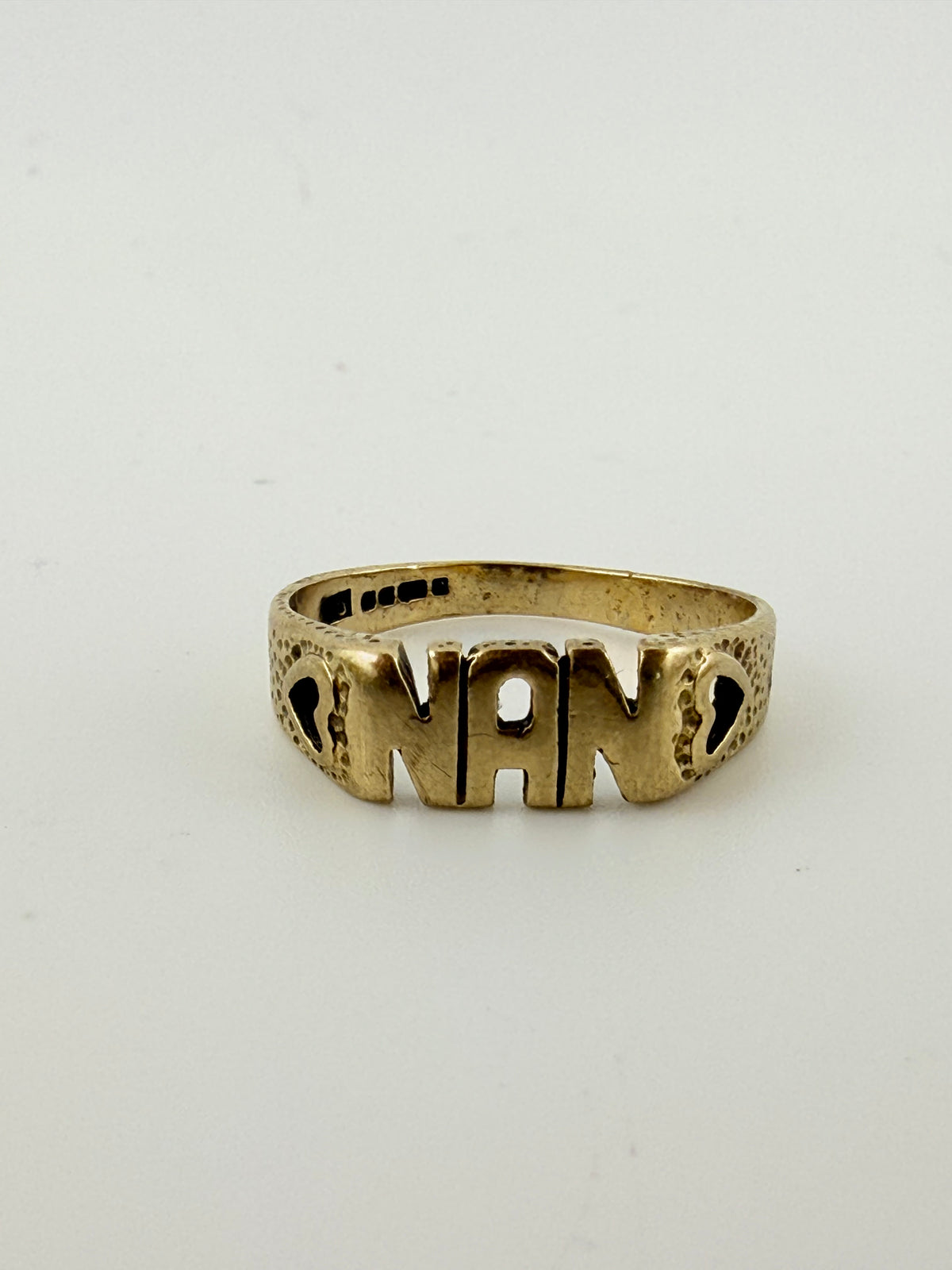 Vintage 9ct Gold NAN Ring