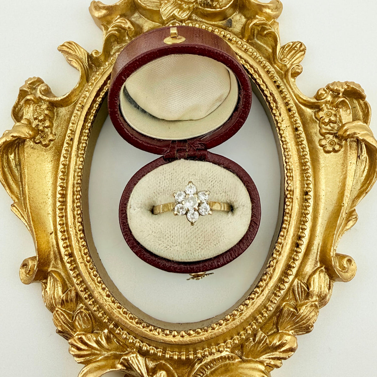 Vintage 9ct Gold Flower Ring