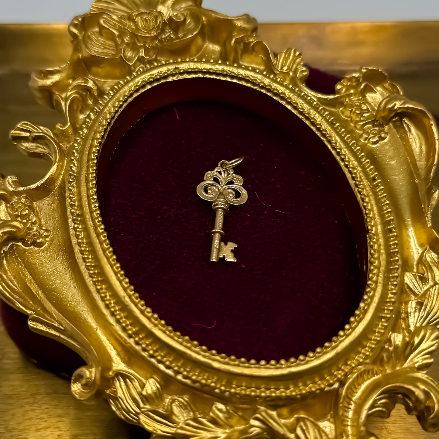 Vintage 9ct Gold Key Charm