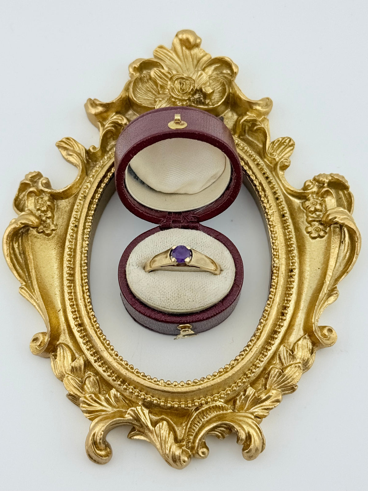 Vintage 9ct Gold Amethyst Ring
