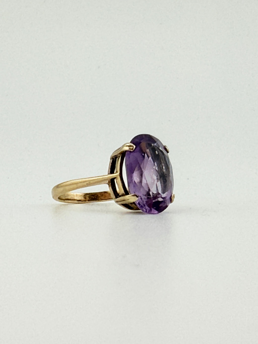 Vintage 9ct Gold Amethyst Ring
