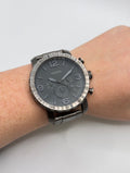 Vintage Fossil Men’s Chronograph Watch – Grey Metal