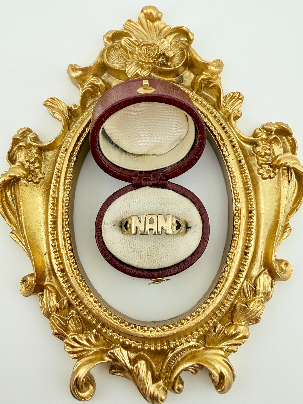 Vintage 9ct Gold NAN Ring