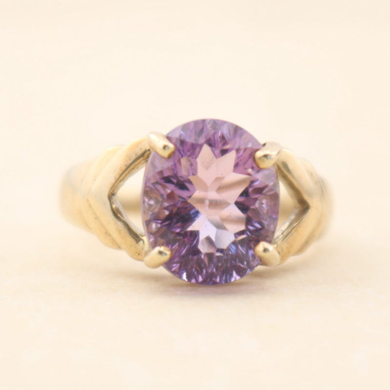 Vintage 9ct Gold AmethystRing