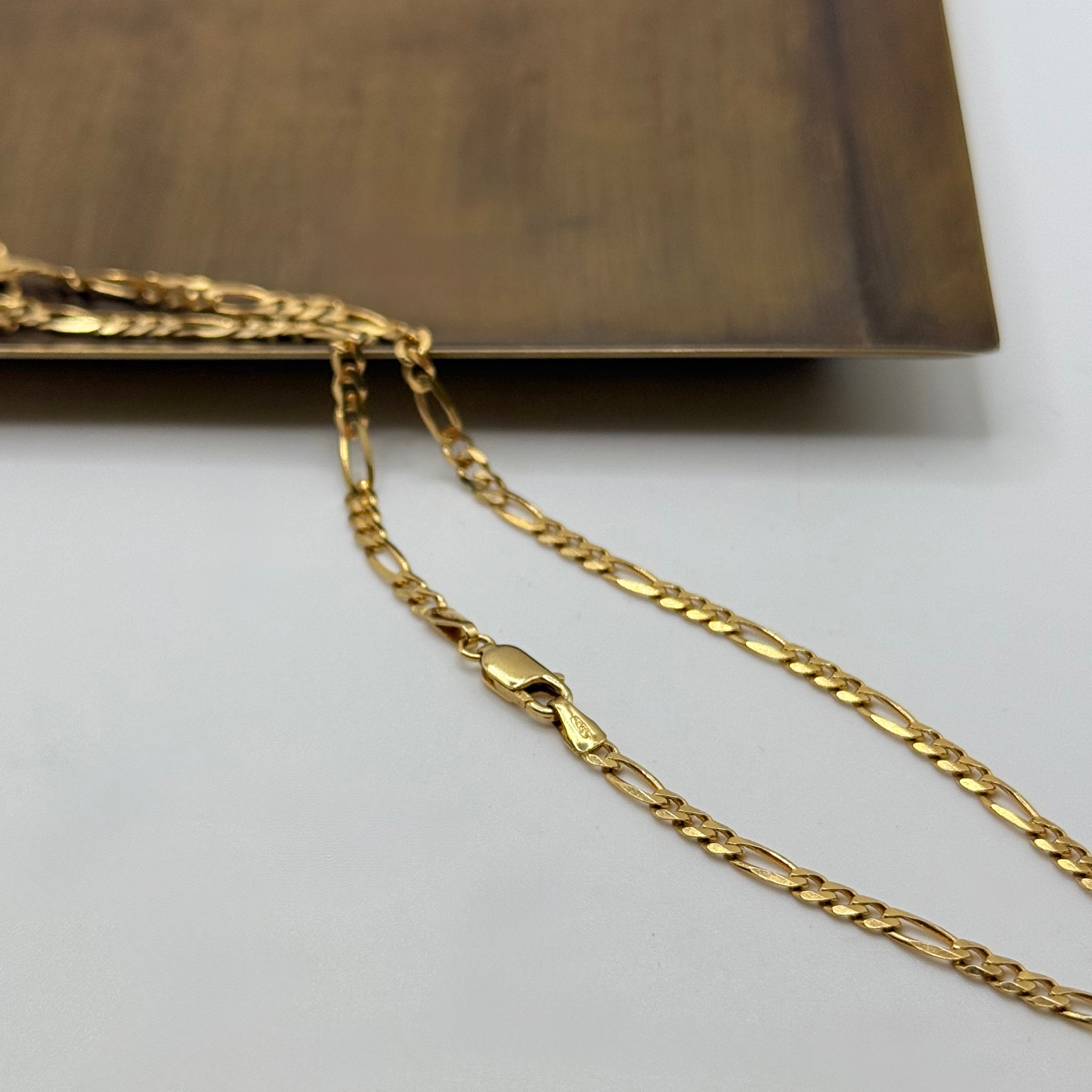 Vintage 9ct Gold Figaro Chain